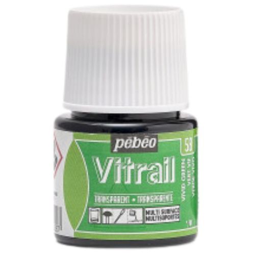 צבעי זכוכית 45 מל Vivid Green 58 Vitrail