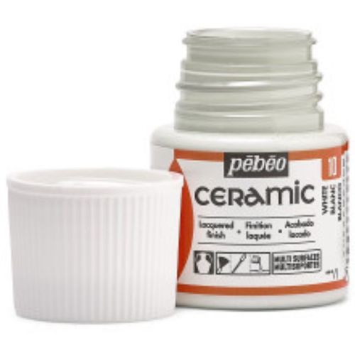 צבעי זכוכית 45 מל White 10 Ceramic