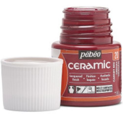 צבעי זכוכית 45 מל Garnet Red 20 Ceramic
