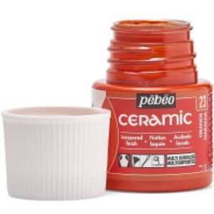 צבעי זכוכית 45 מל Orange 23 Ceramic