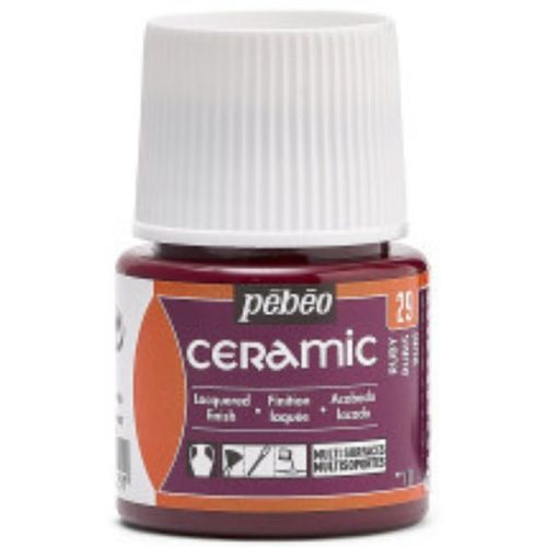 צבעי זכוכית 45 מל Ruby Red 29 Ceramic