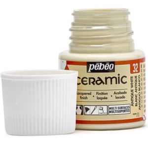 צבעי זכוכית 45 מל Antique White 32 Ceramic