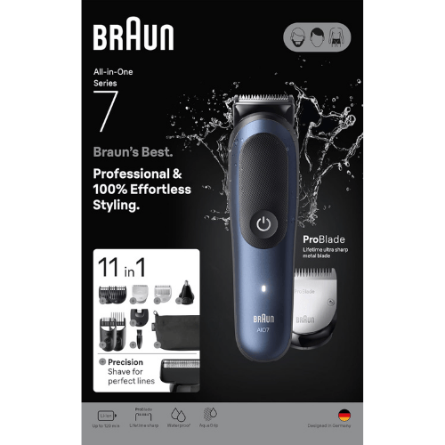 מכונת תספורת ועיצוב זקן 11 ב-1 Braun Series 7 MGK7421ברפאלי - refali.co.il