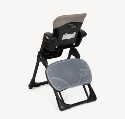 כסא אוכל מפואר לתינוק Mimzy Recline עם 3 מגשים וריפוד כפול - Hazelnut ג'ואי