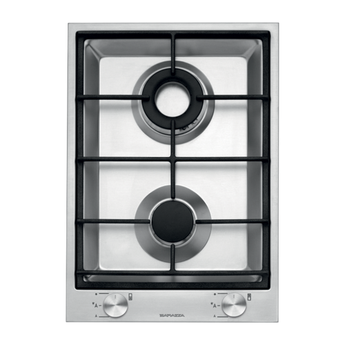 יריים גז דומינו 36 ס”מ 2 מבערים נירוסטה 304 סדרת B_FREE מבית BARAZZA דגם 1PBF2