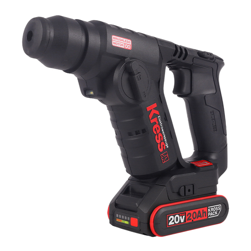 פטישון מיני 20V  1.7J נטען BRASHLESS + סוללה 2Ah + מטען KRESS KU380.2