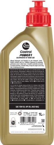 שמן מנוע CASTROL 10W50 4T 1L 