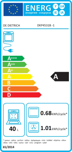 תנור בנוי פירוליטי 60/45  דגם DKP4531B שחור