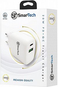 מטען קיר PD+QC 20W - דגם STTC20W - פתרון טעינה מושלם מבית SmarTech