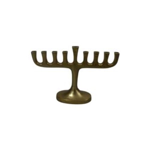 חנוכיה ניסים זהב מבריק אלומיניום