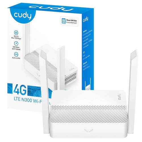 נתב סלולרי CUDY LT300 V2.0 + SIM 4G