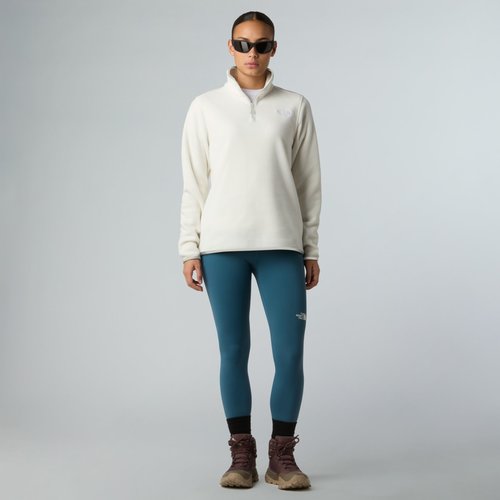 פליס נשים לבן רבע רוכסן GLACIER 1/4 ZIP מבית THE NORTH FACE