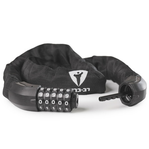 מנעול שרשרת לאופניים ולקורקינט חשמלי - פתיחה באמצעות קוד Rav Bariach