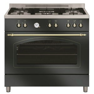 תנור משולב כיריים גז - 5 להבות LaCasa לה קאסה LC9060RB שחור כפרי