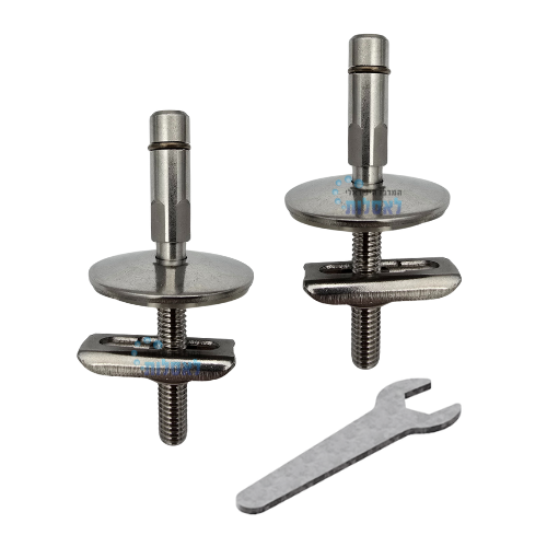LAUFEN B9AE-0399 | סט צירי מתכת לקיבוע מושב אסלה לאופן PRO SLIM 