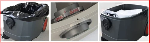 שואב אבק תעשייתי Starmix ISC L-1425 1400W יבש/רטוב עם ניקוי פילטר אוטומטי, נפח 25 ליטר