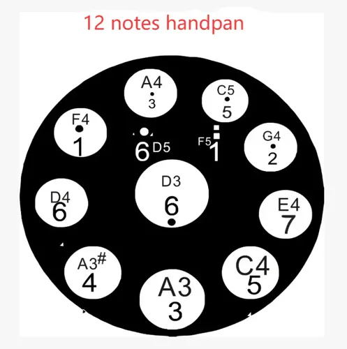 פנטם ( Handpan ) בקוטר 22 סמטימטר HPB-9