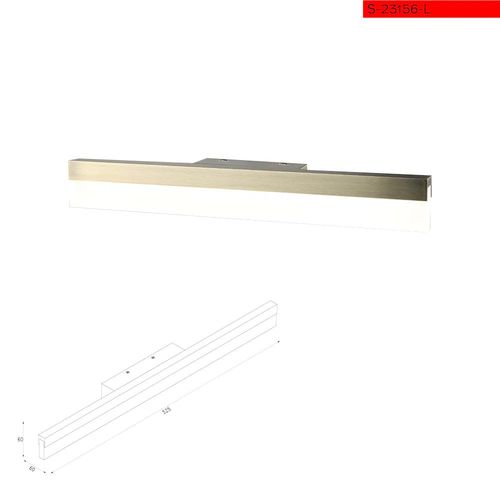 18W L מנורת קיר לירא פליז