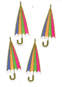 40 חיתוך מטריה סגורה עם נצנצים