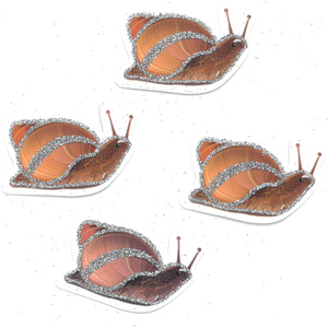 40 חיתוך חילזון צבעוני עם נצנצים