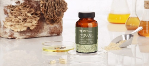פטריית זנב התרנגול 60 כמוסות Trust The Fungi Turkey Tail Fungi Body Extract