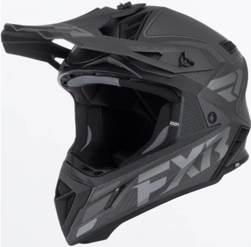 קסדה לאופנוע FXR RACING HELIUM CARBON 2026 שחור\קרבון 22.06