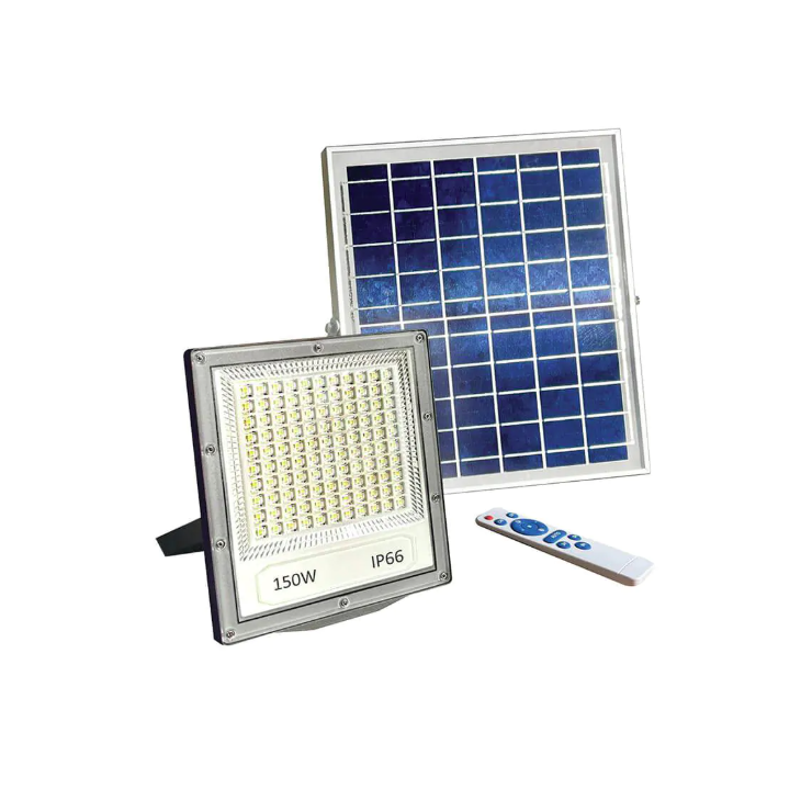 תאורת הצפה סולארית IP66 50W  - אור לבן