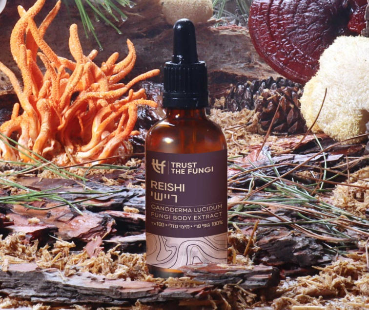 פטריית  ריישי Trust The Fungi Ganoderma Lucidum Fungi Body Extract 100ml