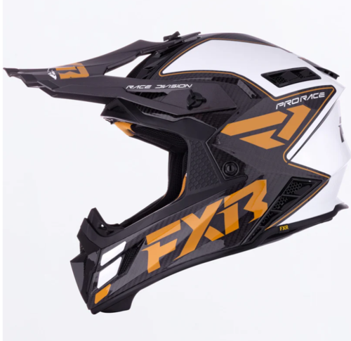 קסדה לאופנוע FXR RACING HELIUM CARBON 2026 שחור\זהב\קרבון 22.06