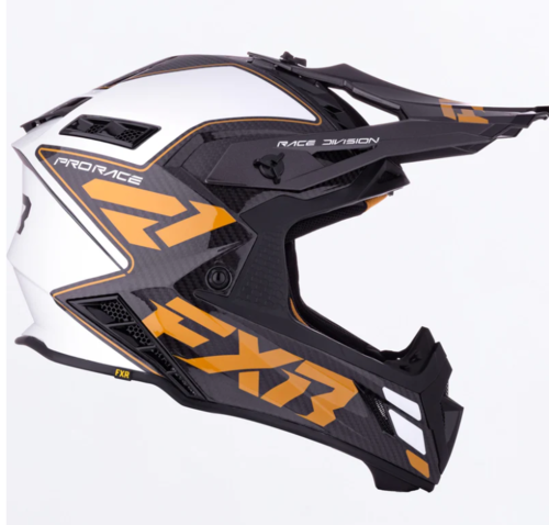 קסדה לאופנוע FXR RACING HELIUM CARBON 2026 שחור\זהב\קרבון 22.06