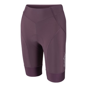 מכנס רכיבה נשים ROAD LADY SHORT בורדו ארגונומי מסנן קרינה ומנדף