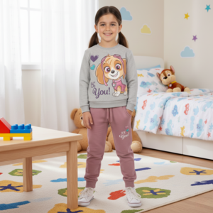 סט פוטר בנות סקאי אפור BUBU