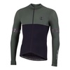 חולצה ארוכה לרכיבת אופניים לגברים WARM WRAP JERSEY ירוק עמוק-שחור  מחממת ומנדפת
