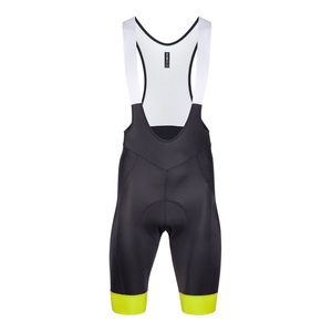 ביב רכיבה קצר לאופניים SHERWOOD BIBSHORT שחור-צהוב לייקרה פאואר אלסטי וטכני מאוד מנדף