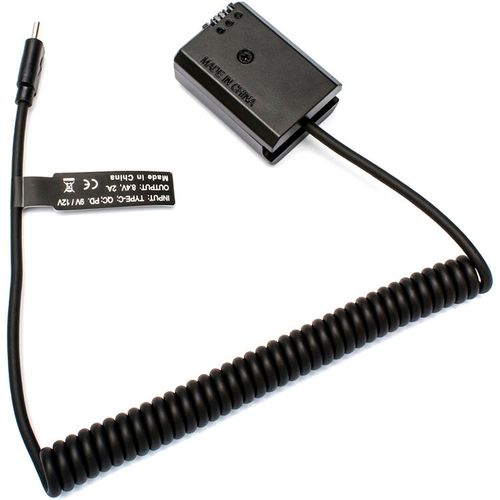 כבל סוללת דמה DigitalFoto USB-C PD to NP-FW50