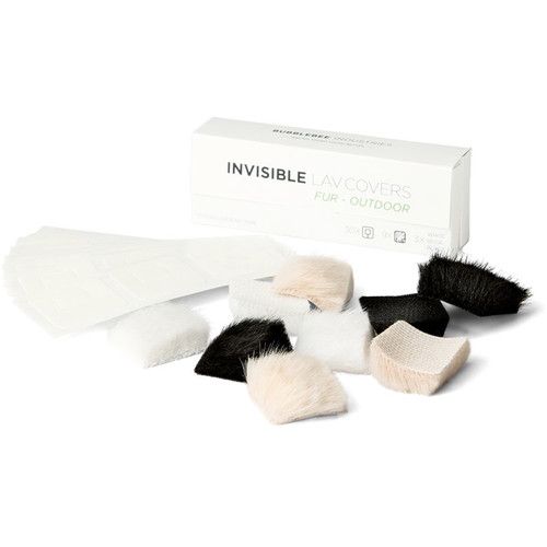סט כיסויים מגני רוח למיקרופוני דש Bubblebee Invisible Lav Fur Covers