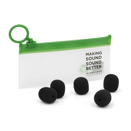 מארז מגני רוח ספוג למיקרופון דש Bubblebee Lavalier Microphone Foam