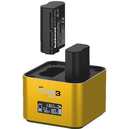 מטען מקצועי למצלמות Nikon דגם Hahnel ProCube3