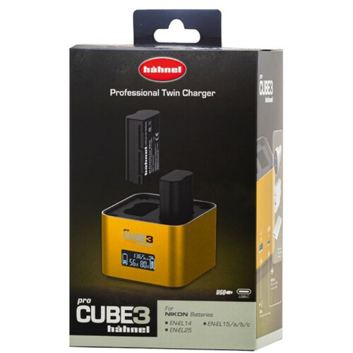 מטען מקצועי למצלמות Nikon דגם Hahnel ProCube3