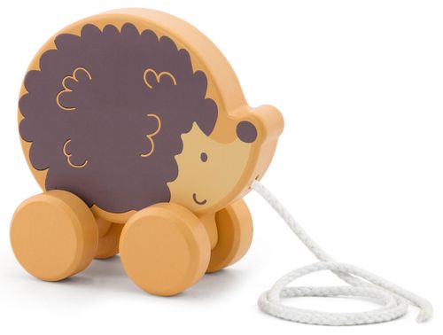 צעצועי משיכה מעץ לעידוד זחילה / הליכה - קיפי הקיפוד