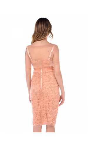 Elisabetta Franchi Lace-Detailed Midi Dress