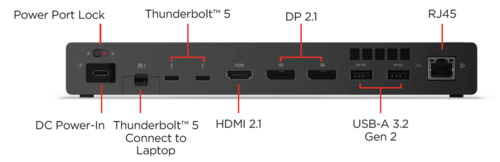 LENOVO Thunderbolt 5 Smart Dock 7500 | 3Y 40BA0265IS 