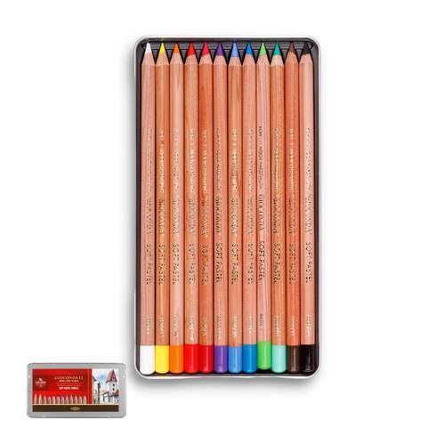 סט 12 עפרונות פסטל רכים – ‏KOH-I-NOOR