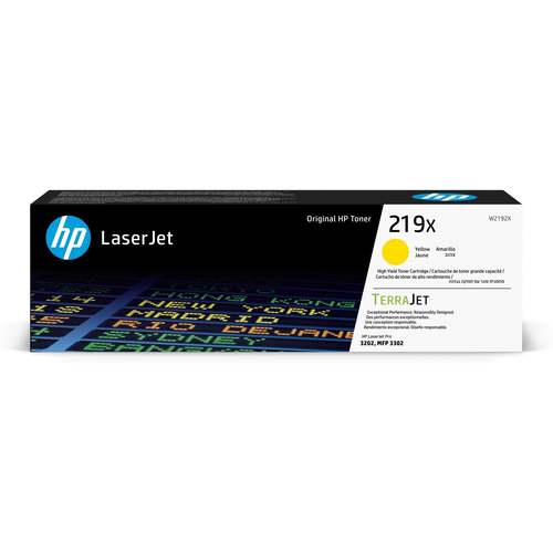  טונר HP צהוב 219X ל W2192X Pro 3302 