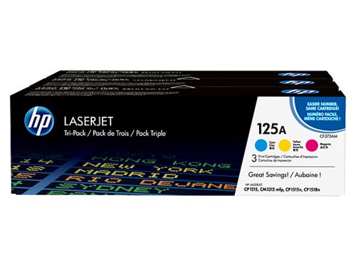  מארז טונרים HP 125ACB541-3 מקורי CF373AM 