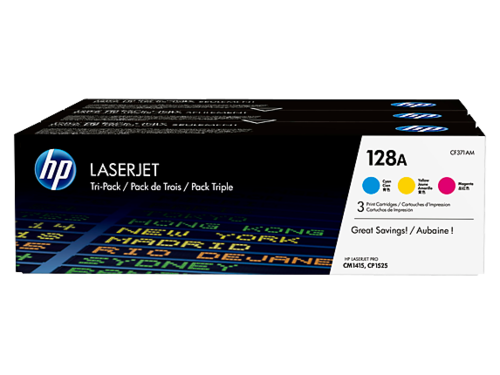  מארז טונרים HP128A CE321-3 מקורי CF371AM 