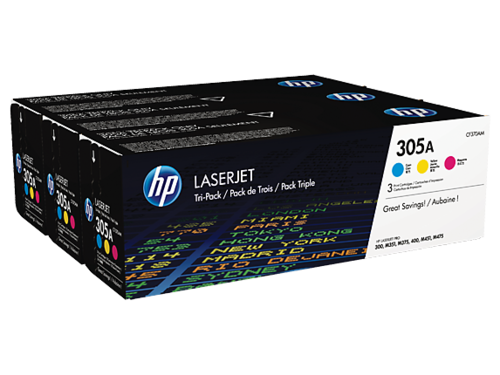  מארז טונרים HP 305A CE411-3מקורי CF370AM 