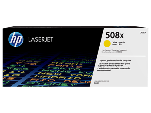  טונר HP צהוב 508X לליזר CF362X M553 