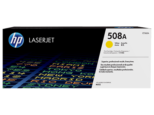  טונר HP צהוב 508A לליזר CF362A M553 
