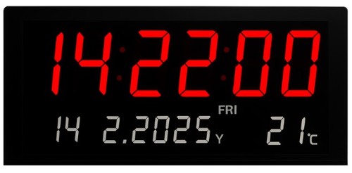 שעון קיר דיגיטלי חשמלי ‎36×15×2.8‎ ס